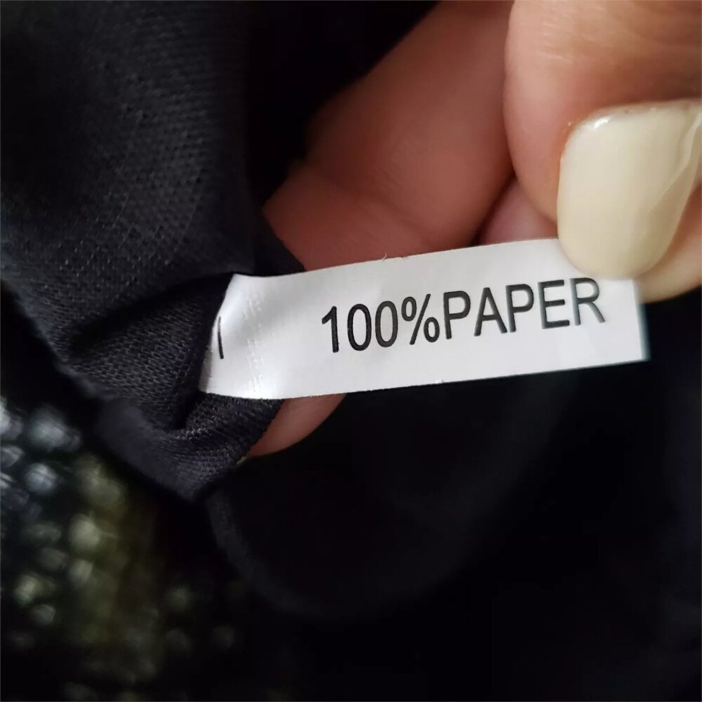 Nora Everyday Striped Drawstring 100% Paper Shoulder Bag Boho Beachy Summer - Picture 6 of 13